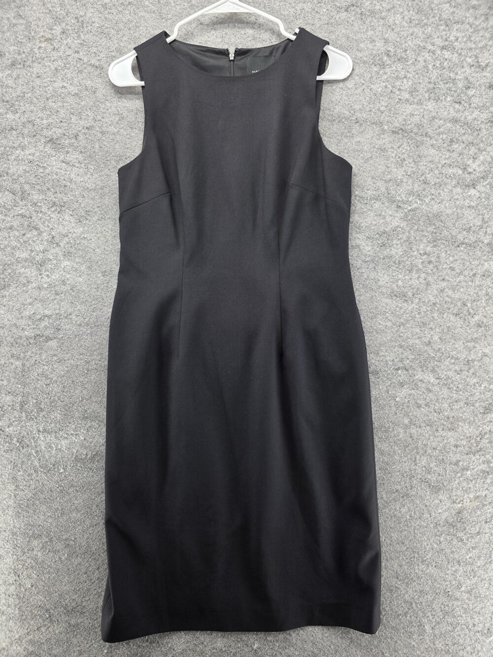 Alex Marie Dress Womens 6 Black Sheath Sleeveless Lined Career Office